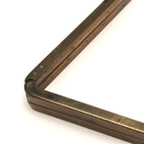 Beautiful Antique Boxwood and Brass Folding 12 Inch Ruler