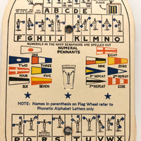U.S. Service Issue Pocket Signal Disk for Semaphore and Morse Code Practice