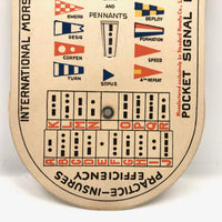 U.S. Service Issue Pocket Signal Disk for Semaphore and Morse Code Practice