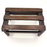 Sweet Old Slatted Stool, with Reinforcements!