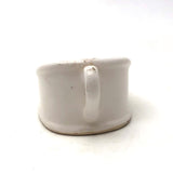 Old Ironstone Transferware Eye Ointment Eye Wash Vessel (Presumed Advertising Give Away)