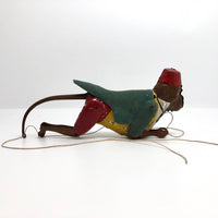 Antique Original Lehmann Tin Litho Toy Climbing Monkey c. 1900