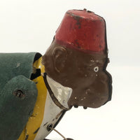Antique Original Lehmann Tin Litho Toy Climbing Monkey c. 1900