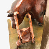 Weird and Wonderful Danish Folk Art Carving, "Moderskarlek" (Motherhood)