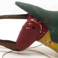 Antique Original Lehmann Tin Litho Toy Climbing Monkey c. 1900