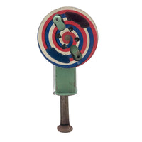 C. 1950s Mechanic Tin Toy Spinner (Works Great, Excellent Colors, No Sparks!)