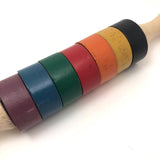 Fun Vintage Rainbow Colored Toy Rolling Pin Stacker Toy