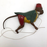 Antique Original Lehmann Tin Litho Toy Climbing Monkey c. 1900