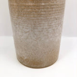 Cream Zanesville Ribbed "Homespun" Pottery Vase