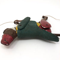 Antique Original Lehmann Tin Litho Toy Climbing Monkey c. 1900