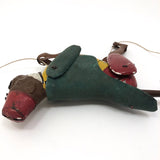Antique Original Lehmann Tin Litho Toy Climbing Monkey c. 1900