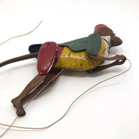 Antique Original Lehmann Tin Litho Toy Climbing Monkey c. 1900