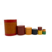 Colorful Lacquered Wood Nesting Boxes