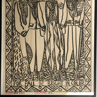 Very Rare Koos Van Den Akker Couture c. 1980 Framed Poster by Joel Resnicoff