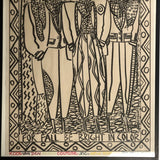 Very Rare Koos Van Den Akker Couture c. 1980 Framed Poster by Joel Resnicoff