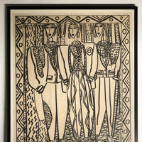 Very Rare Koos Van Den Akker Couture c. 1980 Framed Poster by Joel Resnicoff