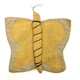 Happy Hand-sewn Butterly Potholder