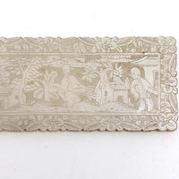 Chinese Antique Carved Mother of Pearl Gaming Token