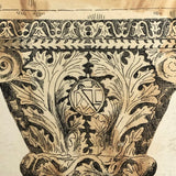 Set of Four Antique Ink Drawings of Architectural Details in Ravenna and Istanbul