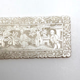 Chinese Antique Carved Mother of Pearl Gaming Token