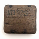 Curious Antique Hand-carved "Antes" Box