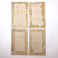 Set of Four Antique Ink Drawings of Architectural Details in Ravenna and Istanbul