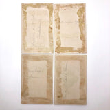 Set of Four Antique Ink Drawings of Architectural Details in Ravenna and Istanbul