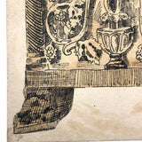 Set of Four Antique Ink Drawings of Architectural Details in Ravenna and Istanbul
