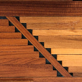 Two-Toned Wood Tramp Art Jewelry Box