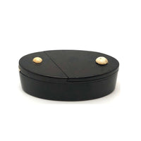 Fine Antique Treen Puzzle Lid Snuff Box, Likely Sailor Made