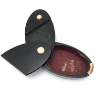 Fine Antique Treen Puzzle Lid Snuff Box, Likely Sailor Made