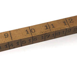 Great Old Handmade Four Sided 24 Inch Measuring Stick in Custom Increments