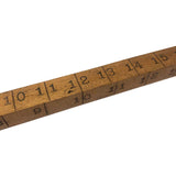 Great Old Handmade Four Sided 24 Inch Measuring Stick in Custom Increments