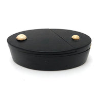 Fine Antique Treen Puzzle Lid Snuff Box, Likely Sailor Made
