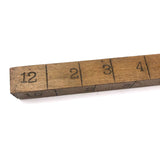 Great Old Handmade Four Sided 24 Inch Measuring Stick in Custom Increments