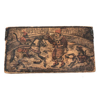 Etched C. 1920s Circus Themed Wooden Box