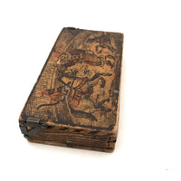 Etched C. 1920s Circus Themed Wooden Box