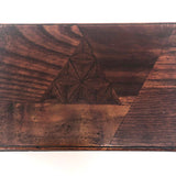 Japanese Marquetry and Black Lacquer Lidded Box with Interior Tray