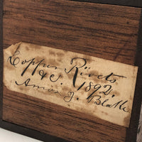 Amos J. Blake's Lovely 1892 Copper Rivets Box (With Contents!)