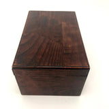 Japanese Marquetry and Black Lacquer Lidded Box with Interior Tray