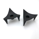 Mid-Century Cast Iron Tripod Candleholders
