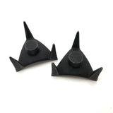 Mid-Century Cast Iron Tripod Candleholders