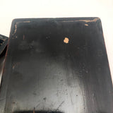 Japanese Marquetry and Black Lacquer Lidded Box with Interior Tray