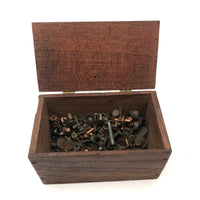 Amos J. Blake's Lovely 1892 Copper Rivets Box (With Contents!)