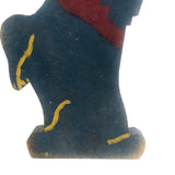 Scottie Dog Folk Art Doorstop in Nice Old Blue Paint