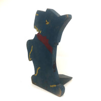 Scottie Dog Folk Art Doorstop in Nice Old Blue Paint