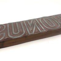 Large BONUS Printing Block