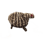 Turtle Shaped Coushatta Pine Needle Hanging Effigy Basket