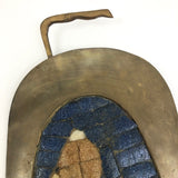 Salvador Teran Mexican Mid-Century Brass and Mosaic Tray or Wall Piece