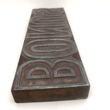 Large BONUS Printing Block